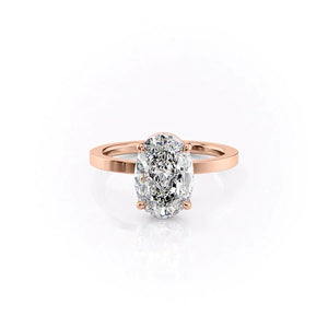 The Eleanor Set With A 2 Carat Oval Moissanite