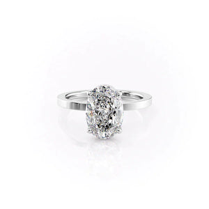 The Eleanor Set With A 5 Carat Oval Moissanite