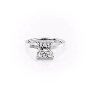 The Eleanor Set With A 1.5 Carat Princess Lab Diamond