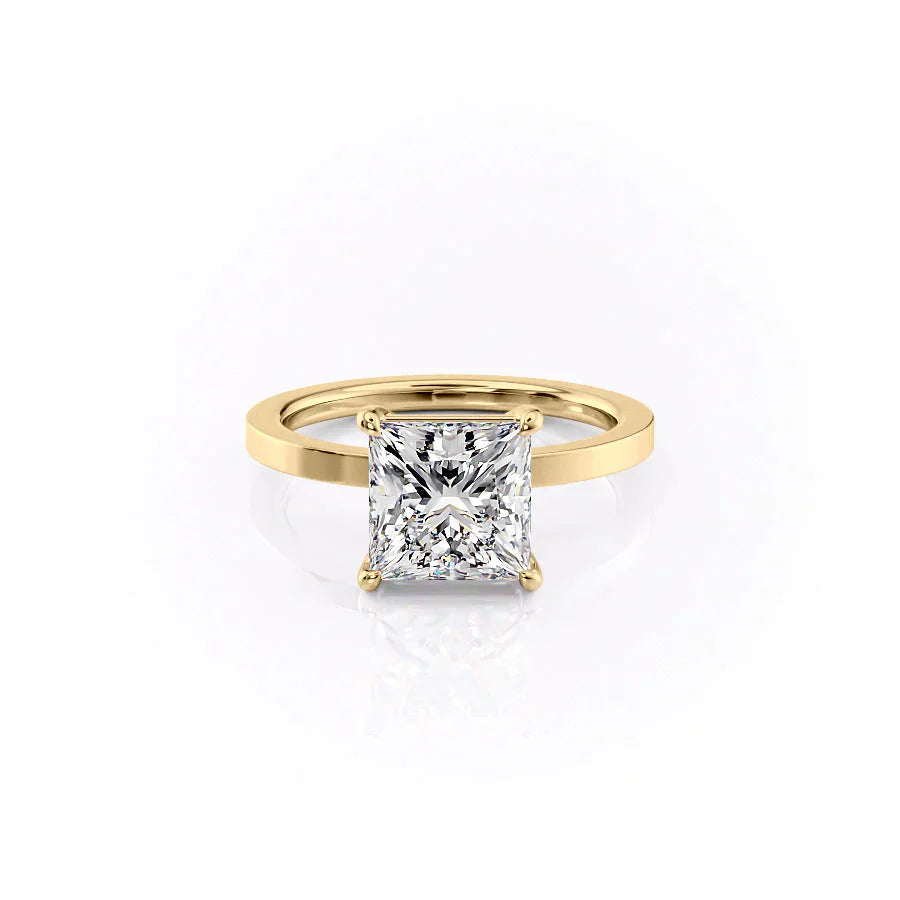 The Eleanor Set With A 2.5 Carat Princess Lab Diamond