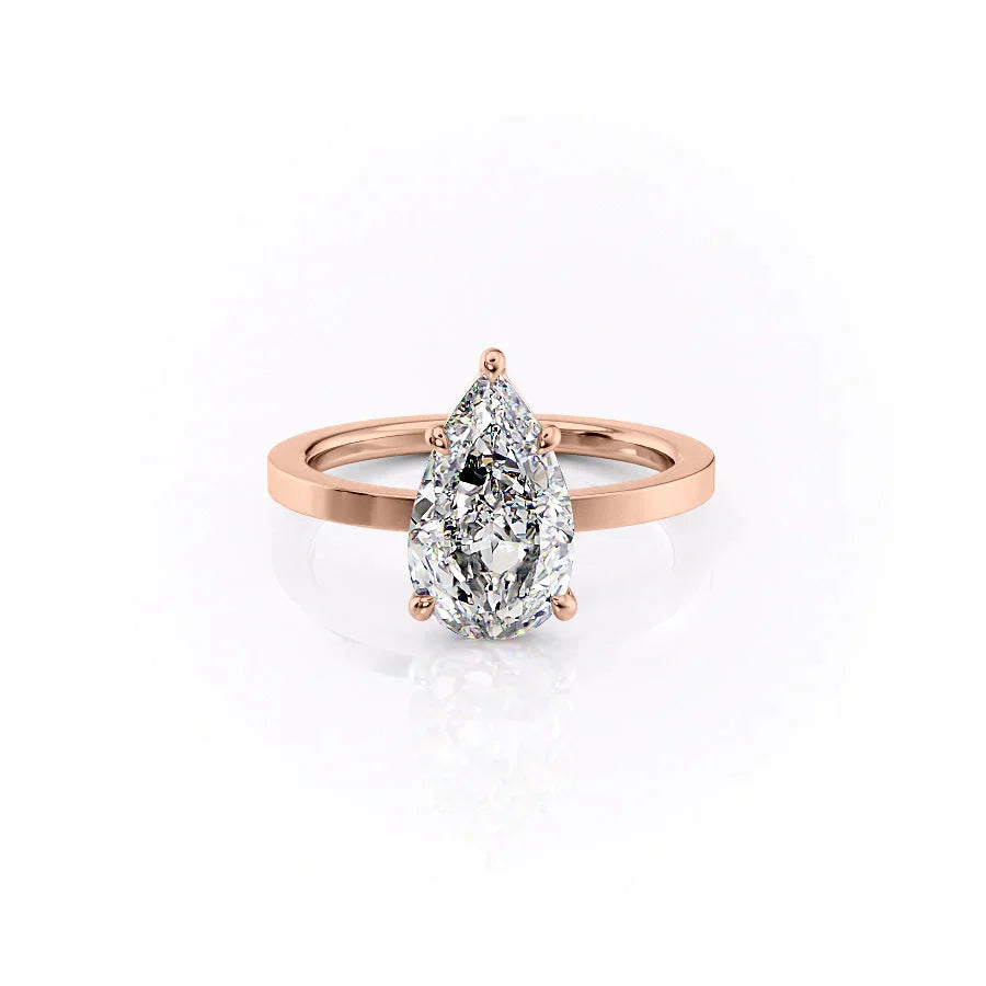 The Eleanor Set With A 3 Carat Pear Moissanite