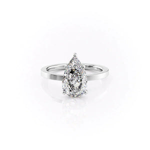 The Eleanor Set With A 1.5 Carat Pear Lab Diamond