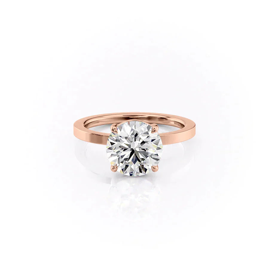 The Eleanor Set With A 1 Carat Round Lab Diamond