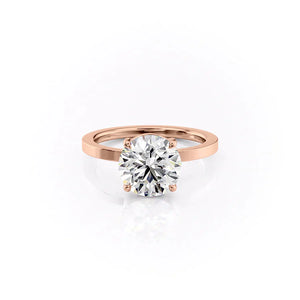 The Eleanor Set With A 3 Carat Round Moissanite