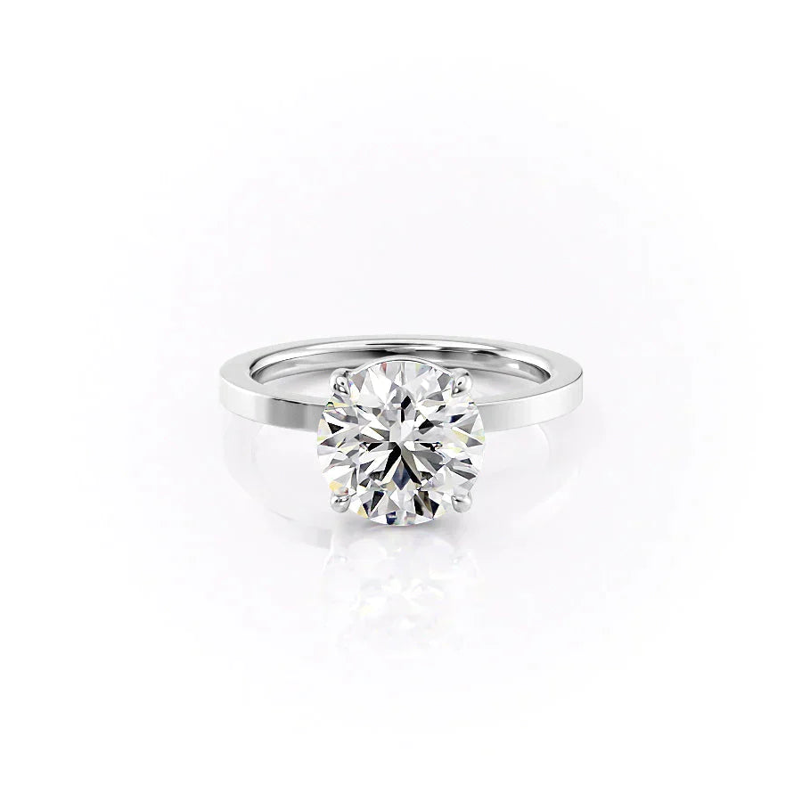 The Eleanor Set With A 2 Carat Round Lab Diamond