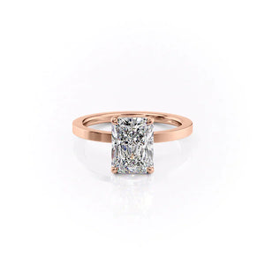 The Eleanor Set With A 2.5 Carat Radiant Lab Diamond