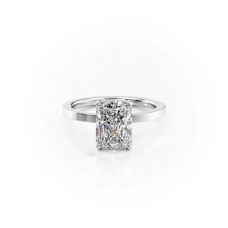 The Eleanor Set With A 2 Carat Radiant Moissanite