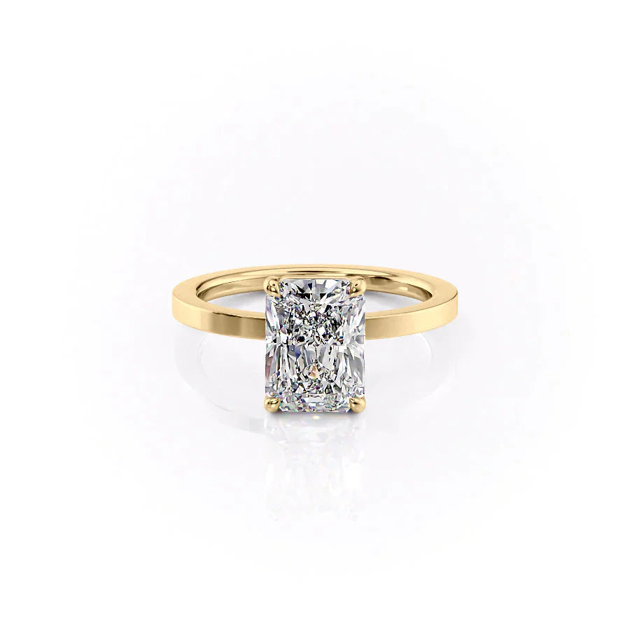 The Eleanor Set With A 4 Carat Radiant Moissanite