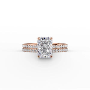 The Pave Eleanor Set With A Radiant Lab Diamond
