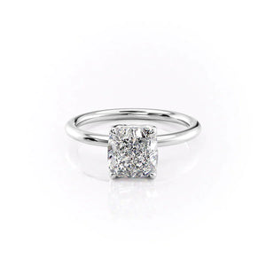 The Alison Set With A 1.5 Carat Cushion Lab Diamond