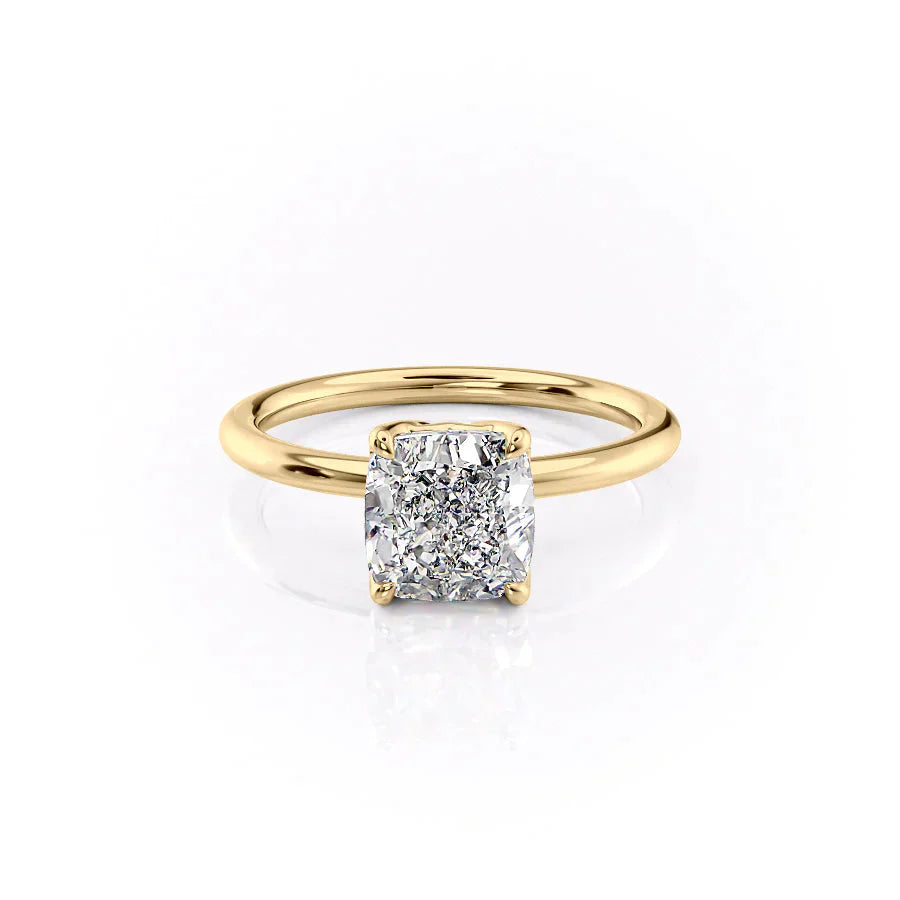 The Alison Set With A 1 Carat Cushion Lab Diamond