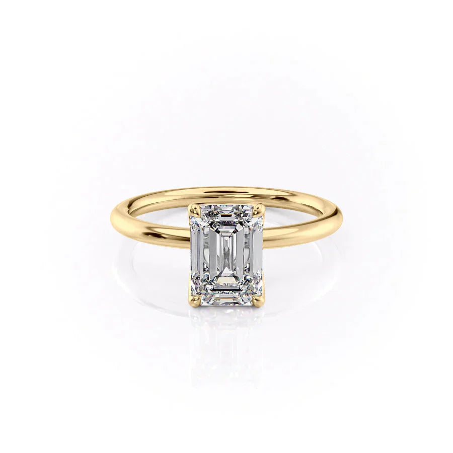 The Alison Set With A 2.5 Carat Emerald Lab Diamond