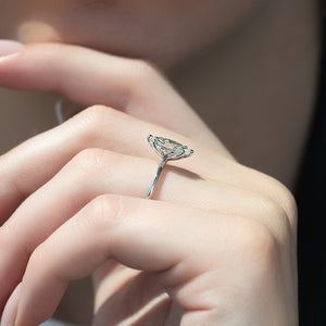 The Alison Set With A 1 Carat Marquise Moissanite