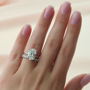 The Alison Set With A 1 Carat Oval Moissanite