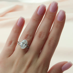 The Alison Set With A 1 Carat Oval Moissanite