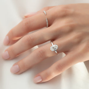 The Alison Set With A 1 Carat Oval Moissanite