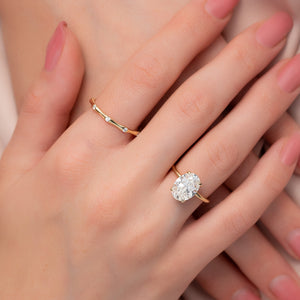 The Alison Set With A 2 Carat Oval Moissanite