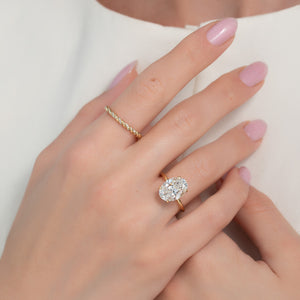 The Alison Set With A 2 Carat Oval Moissanite