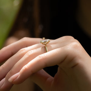 The Alison Set With A 1.5 Carat Oval Lab Diamond