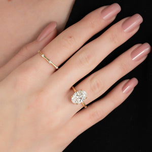 The Alison Set With A 2 Carat Oval Moissanite