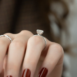 The Alison Set With A 4 Carat Princess Moissanite