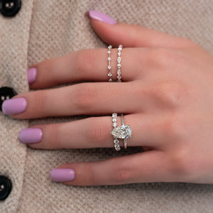 The Alison Set With A 1 Carat Pear Moissanite