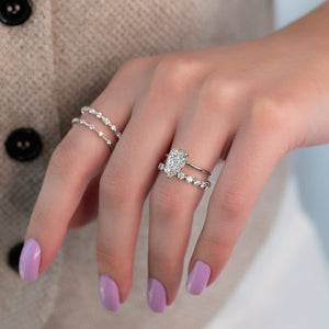 The Alison Set With A 1 Carat Pear Moissanite