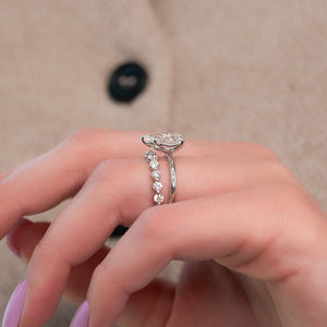 The Alison Set With A 1 Carat Pear Moissanite