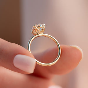 The Alison Set With A 4 Carat Pear Moissanite