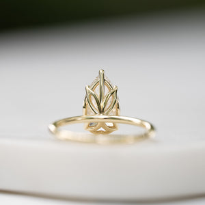 The Alison Set With A 4 Carat Pear Moissanite