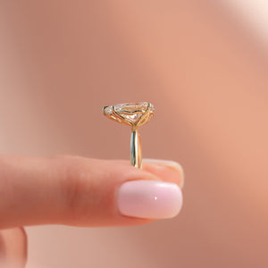 The Alison Set With A 4 Carat Pear Moissanite