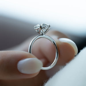 The Alison Set With A 1 Carat Round Moissanite