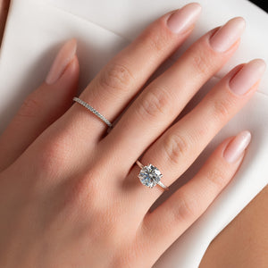 The Alison Set With A 1 Carat Round Moissanite