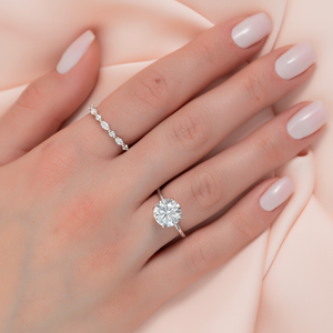 The Alison Set With A 1 Carat Round Moissanite