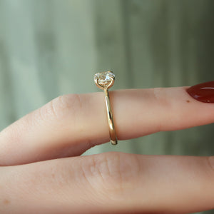 The Alison Set With A 1 Carat Round Moissanite