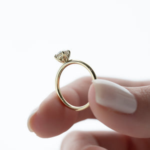 The Alison Set With A 1 Carat Round Moissanite