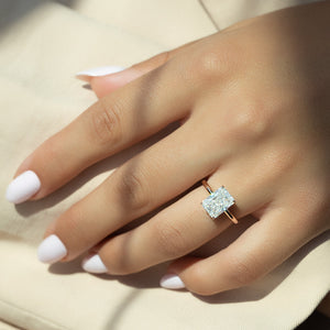 The Alison Set With A 2 Carat Radiant Moissanite