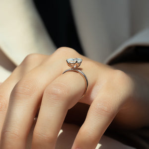 The Alison Set With A 2 Carat Radiant Moissanite