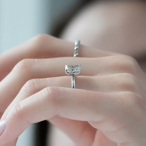The Alison Set With A 1 Carat Radiant Moissanite