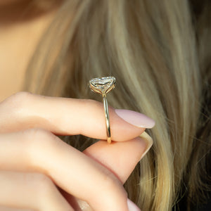 The Alison Set With A 3 Carat Radiant Moissanite