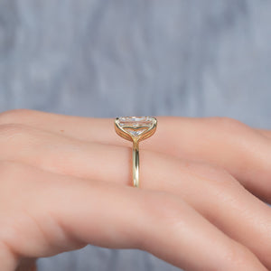 The Alison Set With A 3 Carat Radiant Moissanite
