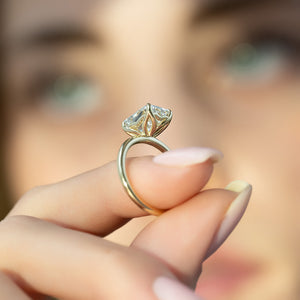The Alison Set With A 3 Carat Radiant Moissanite