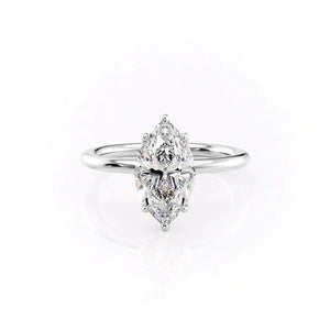 The Alison Set With A 1 Carat Marquise Lab Diamond