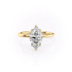The Alison Set With A 1 Carat Marquise Lab Diamond