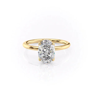 The Alison Set With A 1 Carat Oval Lab Diamond