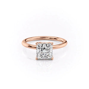 The Alison Set With A 1 Carat Princess Lab Diamond