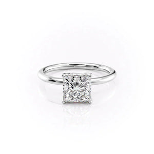 The Alison Set With A 1 Carat Princess Lab Diamond