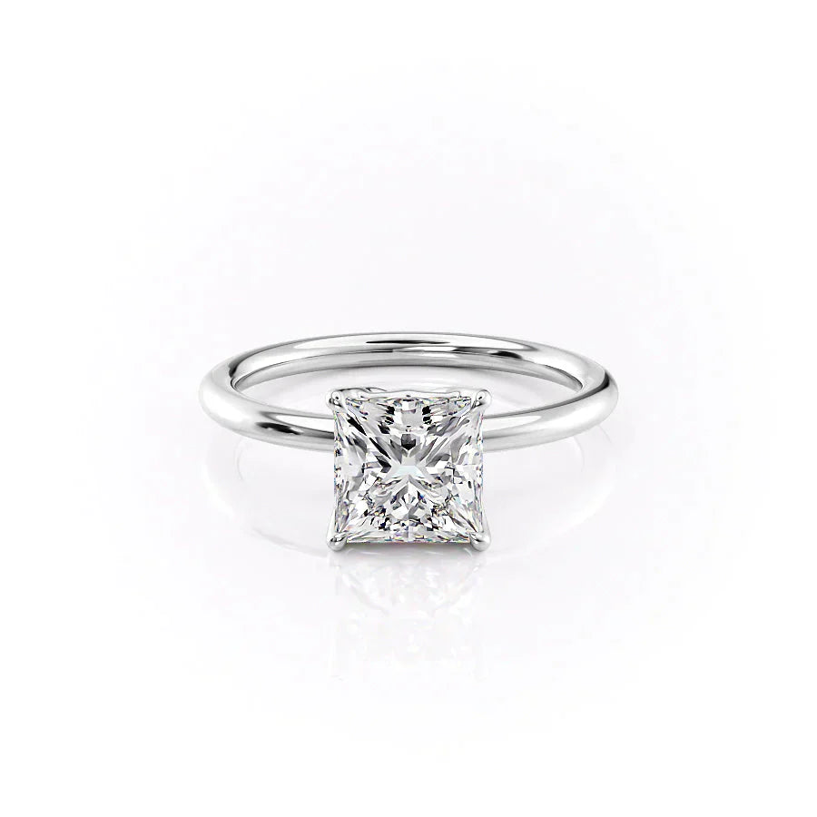 The Alison Set With A 2 Carat Princess Lab Diamond