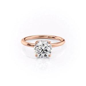 The Alison Set With A 2.5 Carat Round Lab Diamond