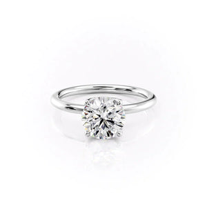 The Alison Set With A 2 Carat Round Moissanite